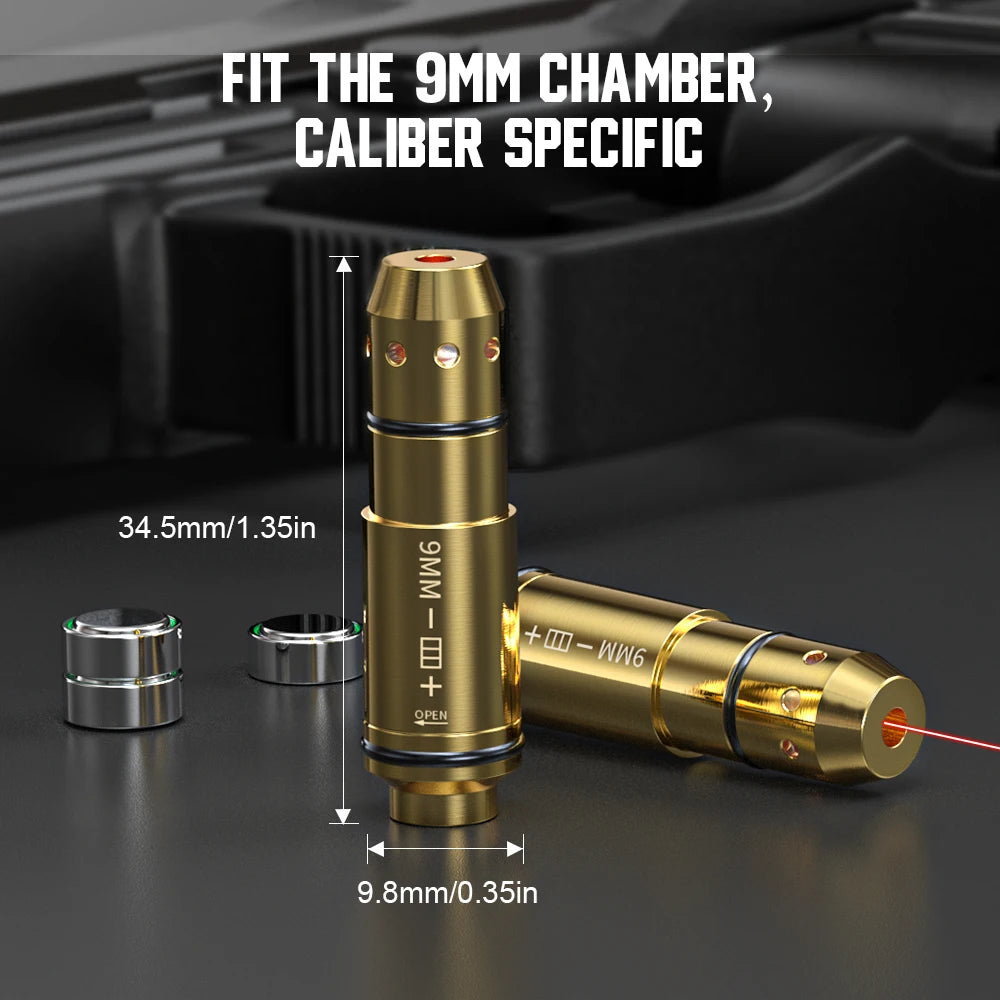 9mm Red Dot Laser Training Dry Fire Tactical Bullet