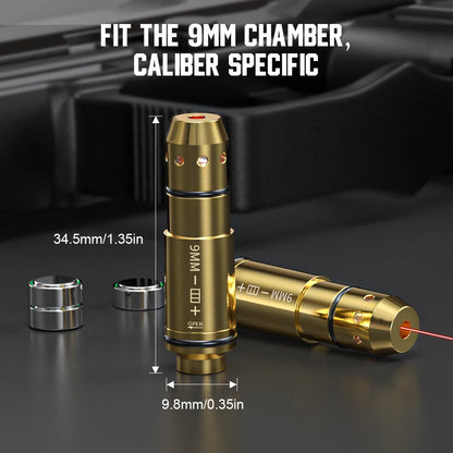 9mm Red Dot Laser Training Dry Fire Tactical Bullet
