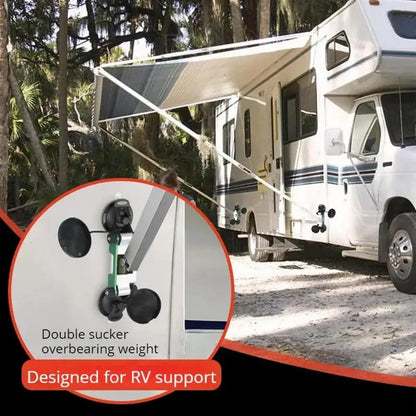 Heavy Duty Suction Cups RV Awning Fixed Support Bracket