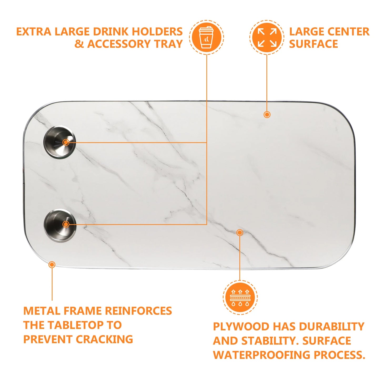 Detachable RV Table Set 31.5" x 15.7"
