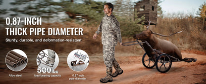 Deer Cart 500 LBS Capacity Folding Game Cart