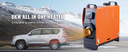 Diesel Heater 8KW Diesel Air Heater with LCD Panel and Remote Control Parking Heater Low Noise for Truck Trailer Boat