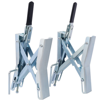 Locking Chock,Axel-Chock Wheel-Stabilizer for RV, Trailer, Camper Quick-Lock Tire-Stop Fits up to 6 Inches -Pair