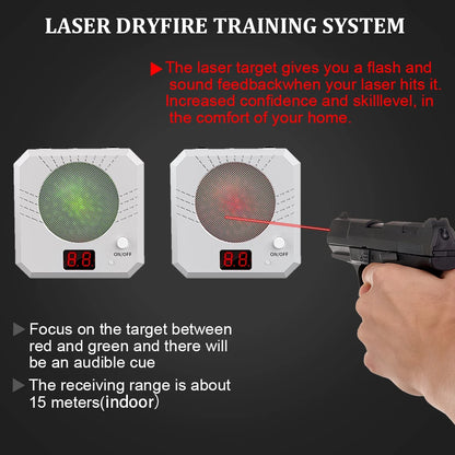 Infrared Induction Electronic Scoring Laser Target Color Sensitive Shooting Practice with Sound Effects Training Toy Equipment