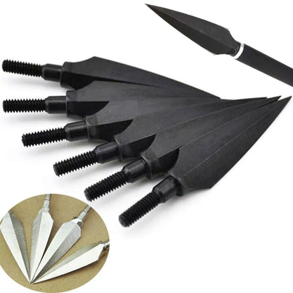 Arrowheads 12/24pcs 150 Grain High Carbon Steel Screw-in Tips for Compound Recurve Bow Hunting Shooting Accessories