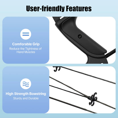 Compound Bow Adults, Right Hand, Hunting Kit: 3 Pin Lighted Sight for Hunting,