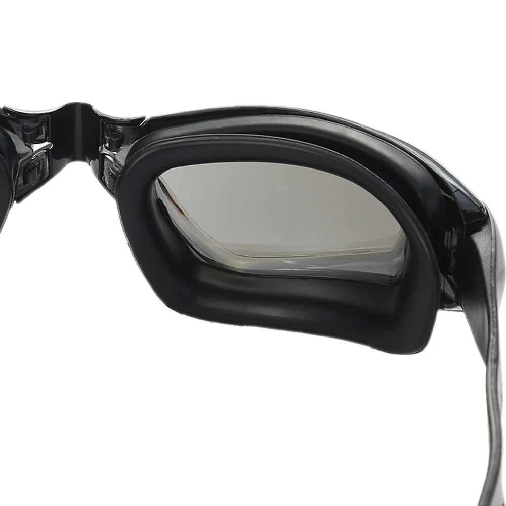 Swimming Goggles Adults Swim Glasses with Earplug Men Women Anti-fog Waterproof Swim Eyewear Pool Diving Training Race Glasses