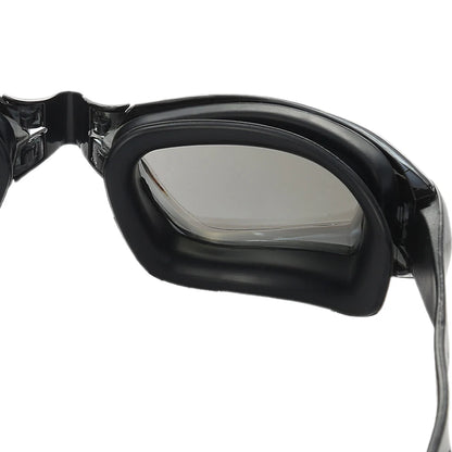 Swimming Goggles Adults Swim Glasses with Earplug Men Women Anti-fog Waterproof Swim Eyewear Pool Diving Training Race Glasses