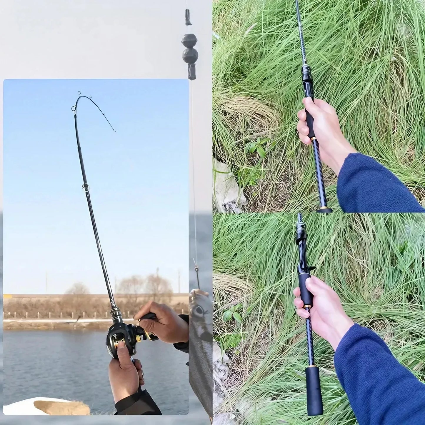1PC 65" Lightweight High-Sensitivity Carbon Fiber Rod