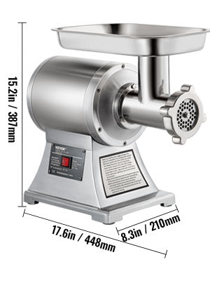 250Kg/H Electric Meat Mincer Grinder Commercial Kitchen  Food Processor Sausage Maker Machine Home Appliance