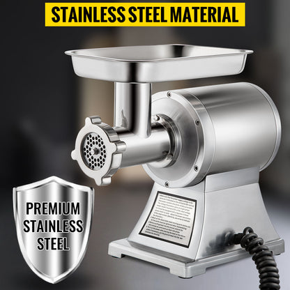 250Kg/H Electric Meat Mincer Grinder Commercial Kitchen  Food Processor Sausage Maker Machine Home Appliance