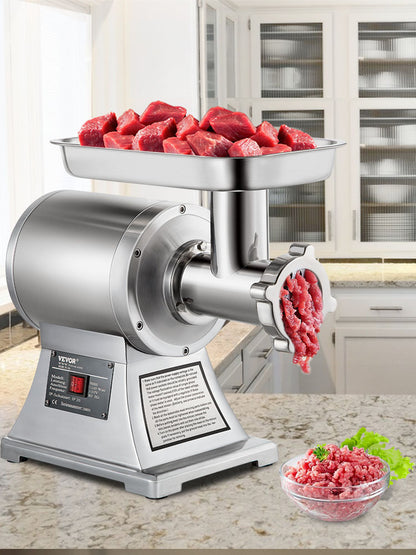 250Kg/H Electric Meat Mincer Grinder Commercial Kitchen  Food Processor Sausage Maker Machine Home Appliance